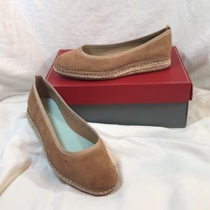 Johnston & Murphy women’s brown suede espadrilles.